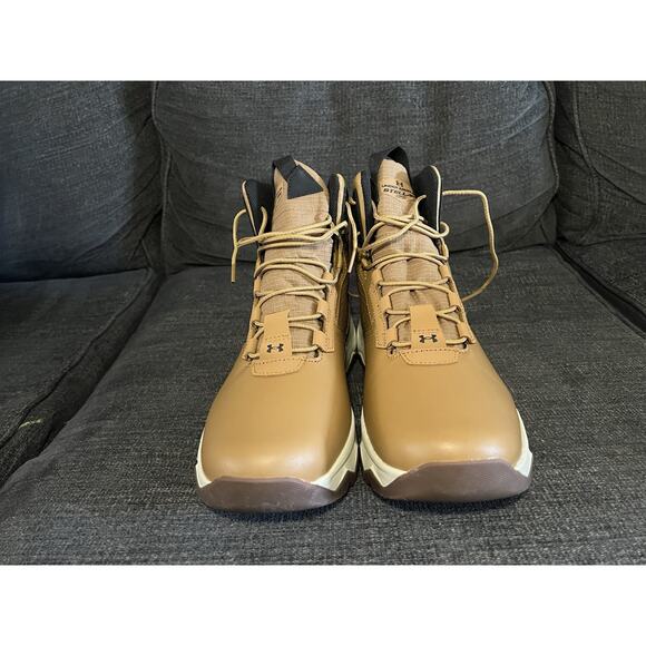 Under Armour UA Stellar G26" Mens Tactical Brown Hiking Boots Size 8.5 - Picture 3 of 7